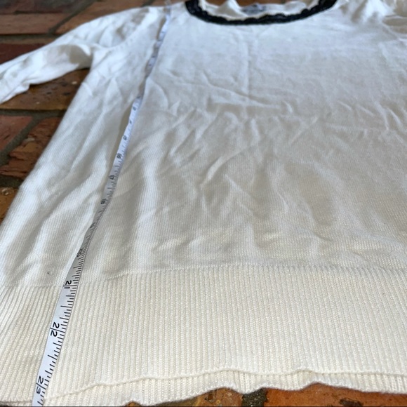 Worthington Lace Crew Neck Balloon Sleeve Sweater - Picture 5 of 8